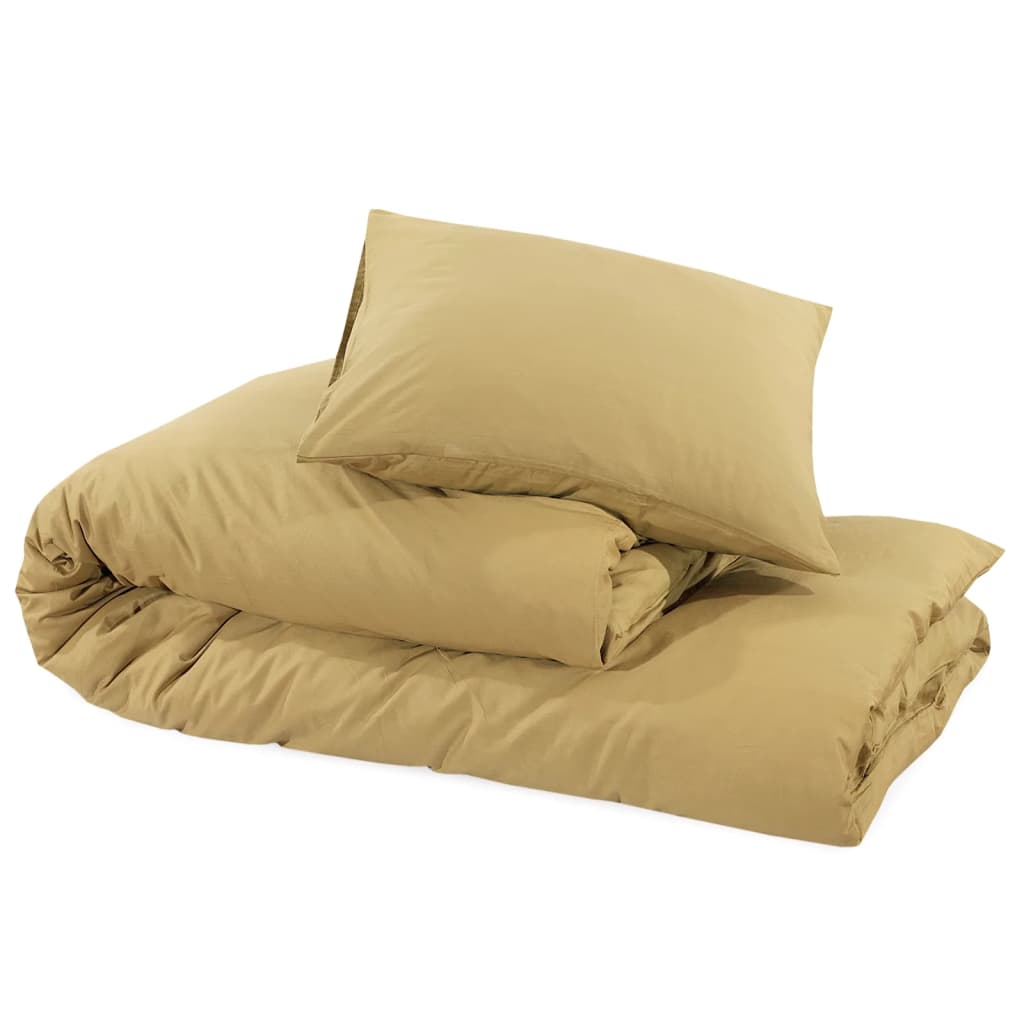 Sada Ložního Prádla 135 X 200 Cm Lehké Mikrovlákno Taupe