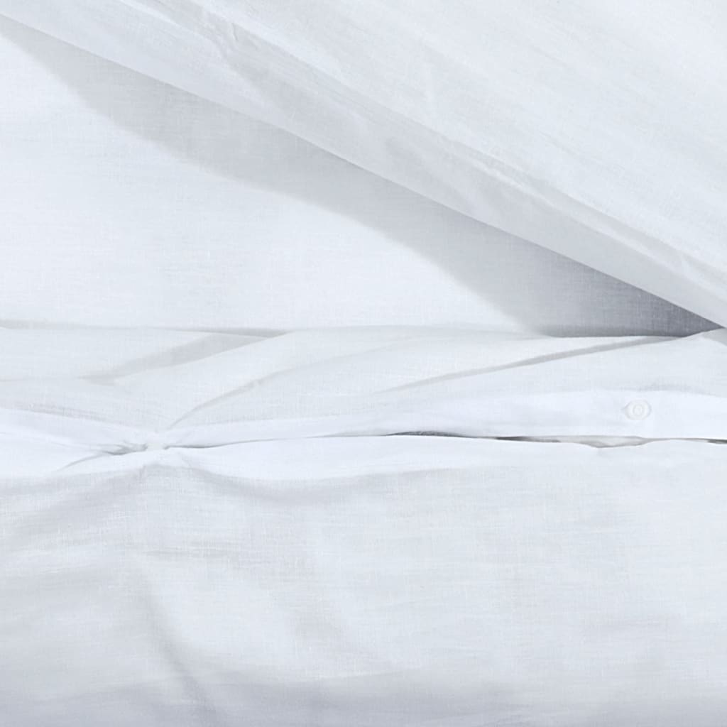 Sada Ložního Prádla 260 X 220 Cm Lehké Mikrovlákno Bílá