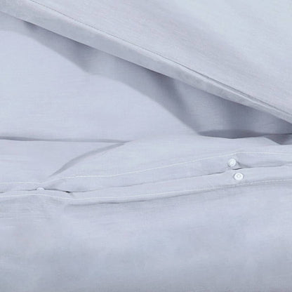 Sada Ložního Prádla Šedá 135 X 200 Cm Bavlna Šedá