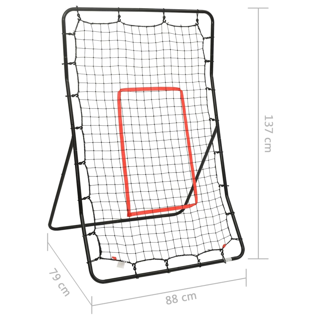 Rebounder Softballová Odrazová Stěna 88 X 79 X 137 Cm Ocel