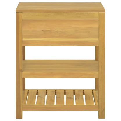 Koupelnová Skříňka 60 X 45 X 75 Cm Masivní Teakové Dřevo