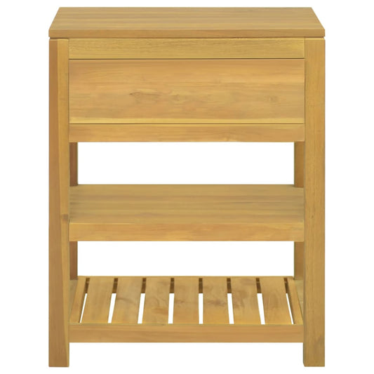 Koupelnová Skříňka 60 X 45 X 75 Cm Masivní Teakové Dřevo