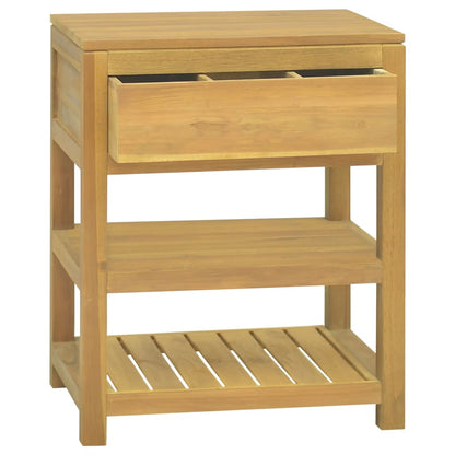 Koupelnová Skříňka 60 X 45 X 75 Cm Masivní Teakové Dřevo