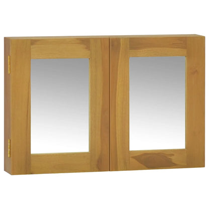 Zrcadlová Skříňka 60 X 10 X 40 Cm Masivní Teakové Dřevo
