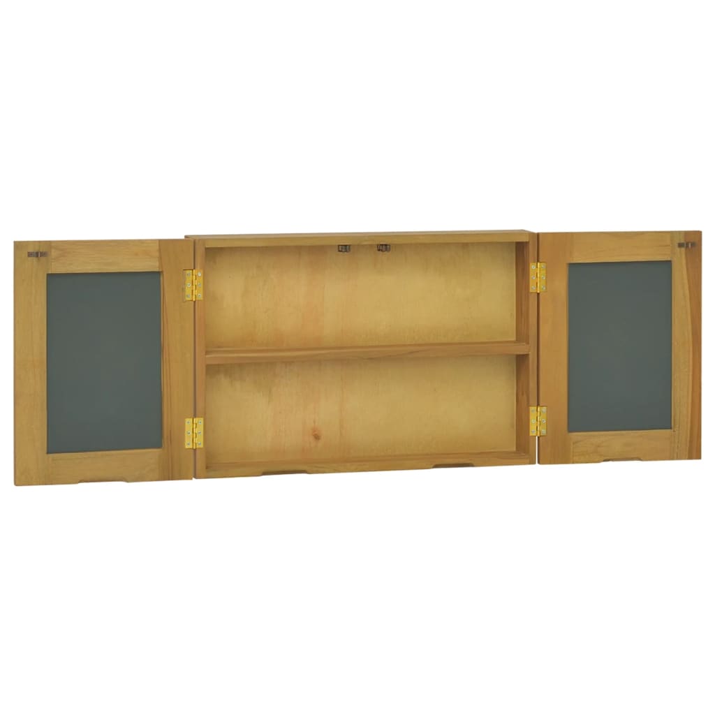 Zrcadlová Skříňka 60 X 10 X 40 Cm Masivní Teakové Dřevo