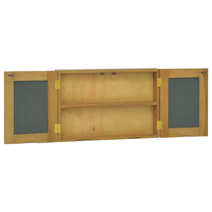 Zrcadlová Skříňka 60 X 10 X 40 Cm Masivní Teakové Dřevo