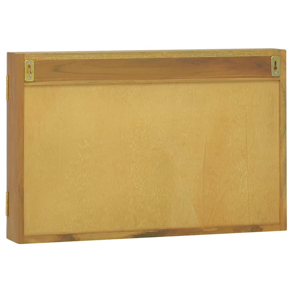 Zrcadlová Skříňka 60 X 10 X 40 Cm Masivní Teakové Dřevo