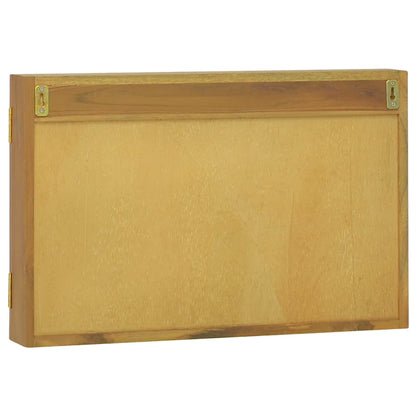 Zrcadlová Skříňka 60 X 10 X 40 Cm Masivní Teakové Dřevo