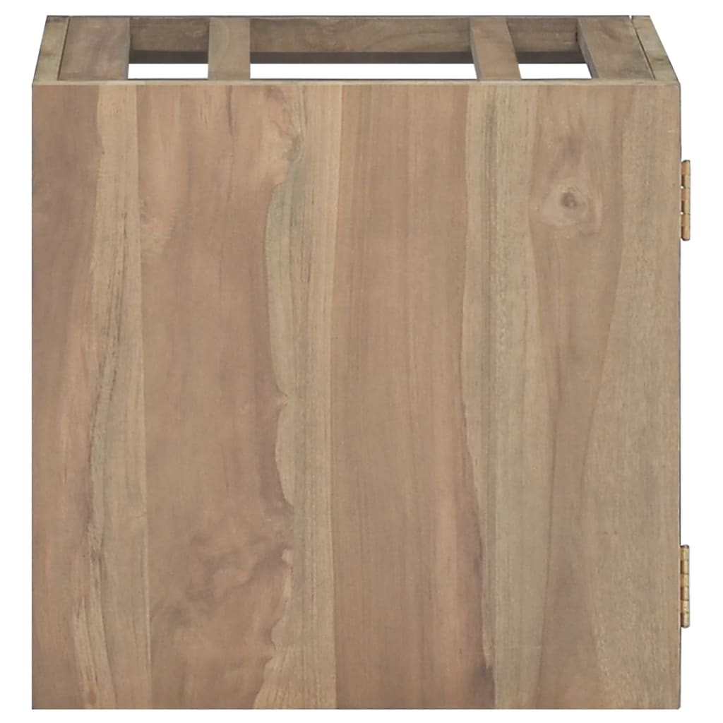 Nástěnná Koupelnová Skříňka 46 X 25,5 X 40 Cm Masivní Teak