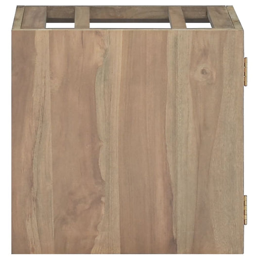 Nástěnná Koupelnová Skříňka 46 X 25,5 X 40 Cm Masivní Teak
