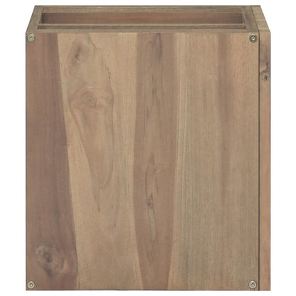 Nástěnná Koupelnová Skříňka 46 X 25,5 X 40 Cm Masivní Teak
