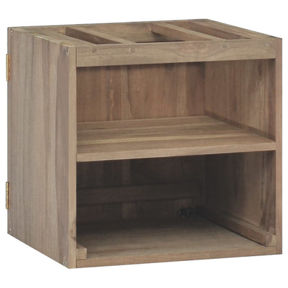 Nástěnná Koupelnová Skříňka 46 X 25,5 X 40 Cm Masivní Teak