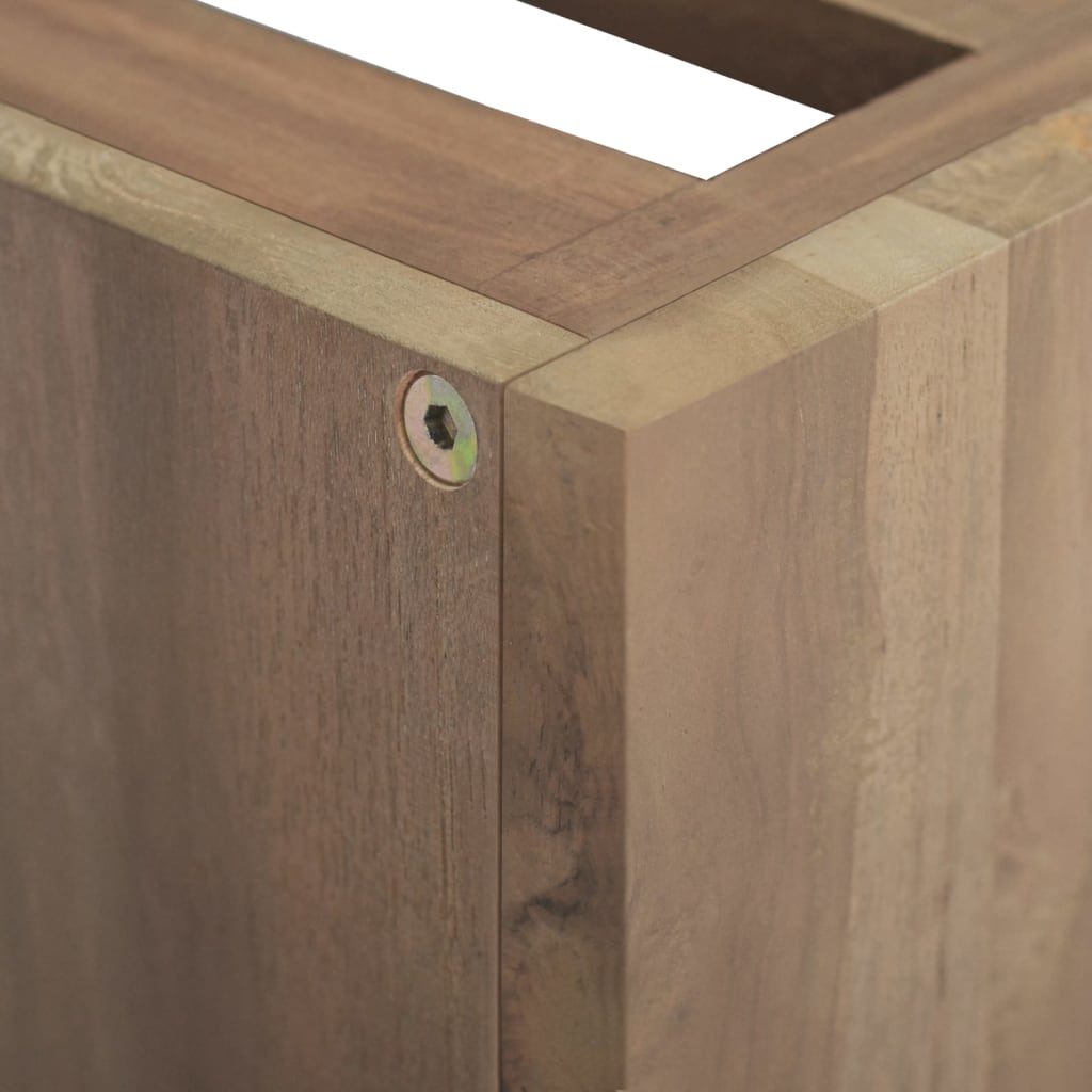 Nástěnná Koupelnová Skříňka 46 X 25,5 X 40 Cm Masivní Teak