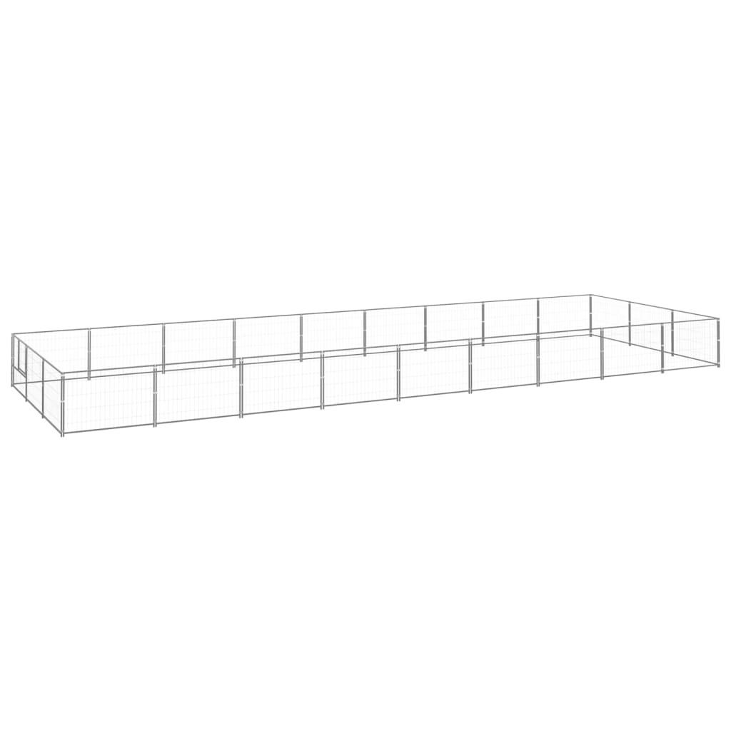 Psí Kotec Stříbrný 9 M² Ocel