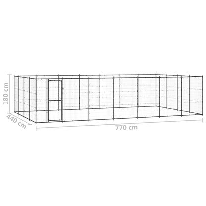Venkovní Psí Kotec Ocel 33,88 M²