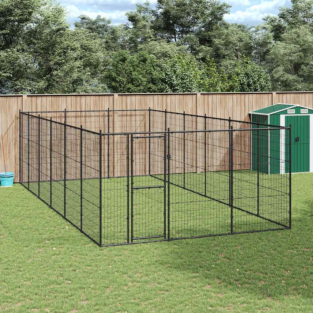 Venkovní Psí Kotec Pozinkovaná Ocel 36,3 M²
