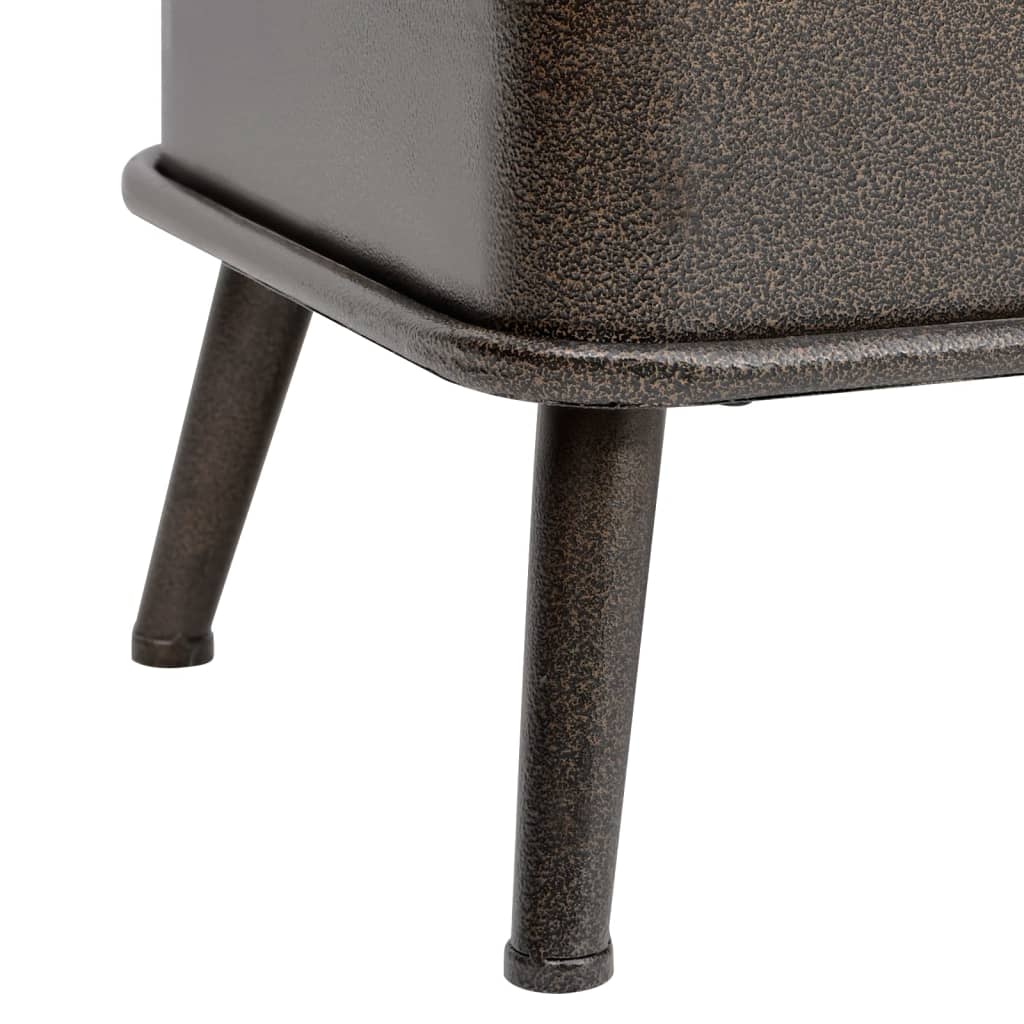 Úložná Lavice S Opěradlem 110 Cm Černá Umělá Kůže