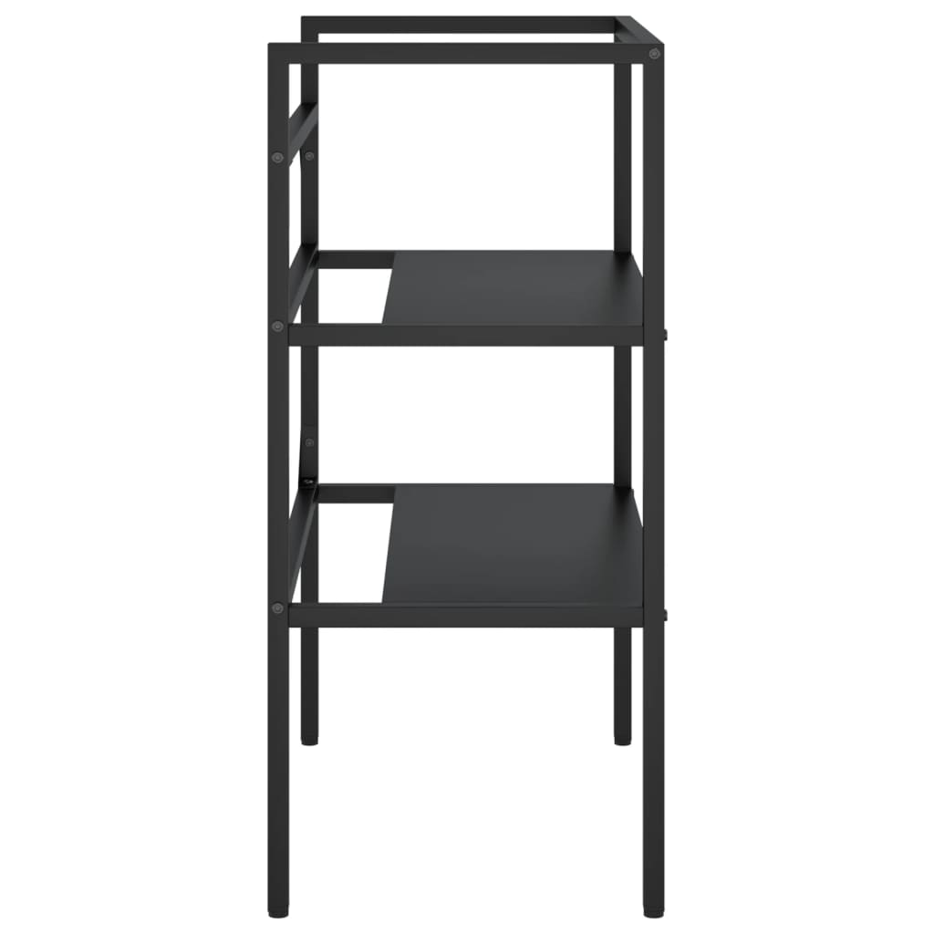 Koupelnový Regál Pod Umyvadlo Černý Železo