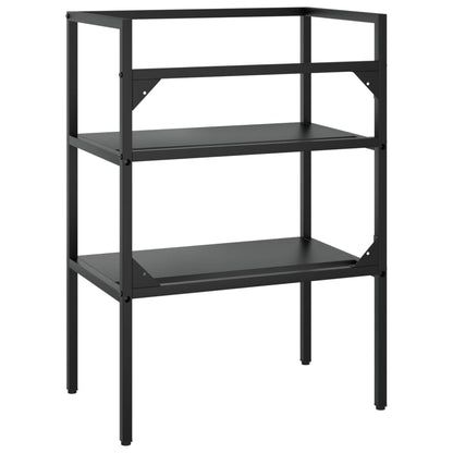 Koupelnový Regál Pod Umyvadlo Černý Železo