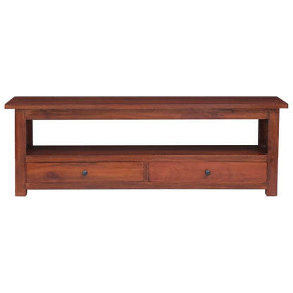Tv Stolek Hnědý 115 X 30 X 40 Cm Masivní Mahagonové Dřevo