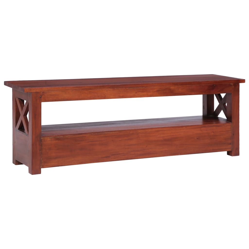 Tv Stolek Hnědý 115 X 30 X 40 Cm Masivní Mahagonové Dřevo