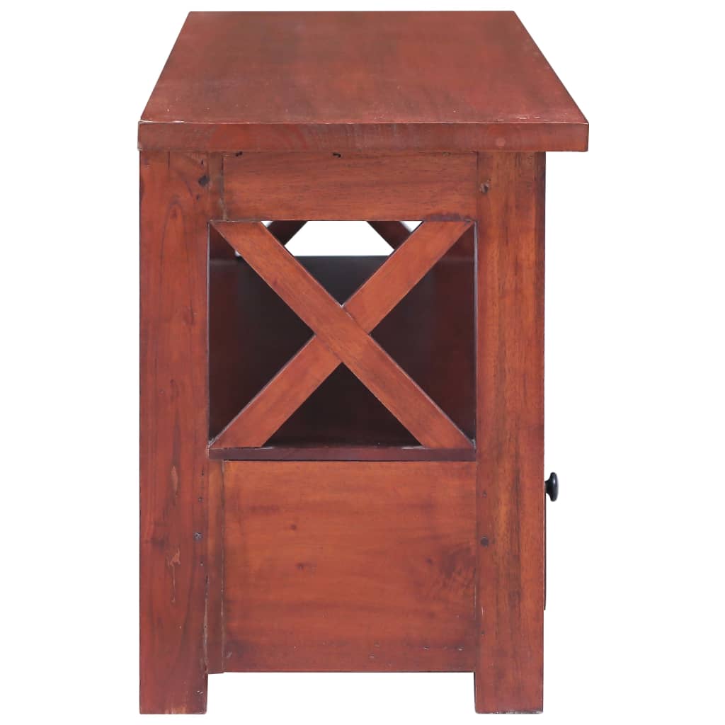 Tv Stolek Hnědý 115 X 30 X 40 Cm Masivní Mahagonové Dřevo