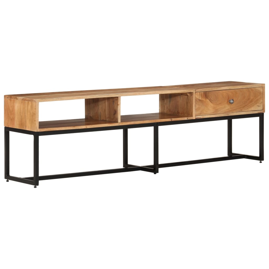 Tv Skříňka 160 X 30 X 45 Cm Masivní Akáciové Dřevo
