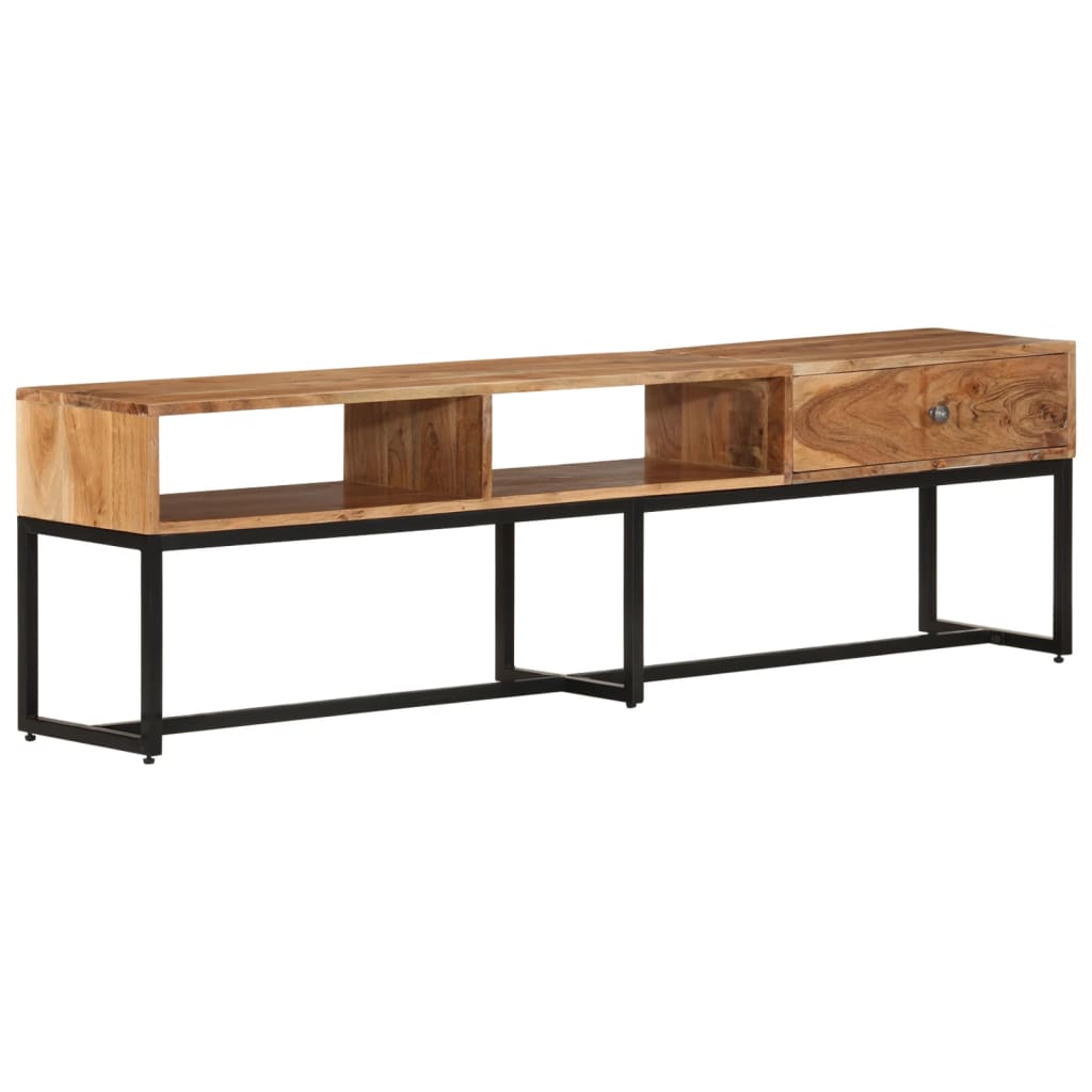 Tv Skříňka 160 X 30 X 45 Cm Masivní Akáciové Dřevo