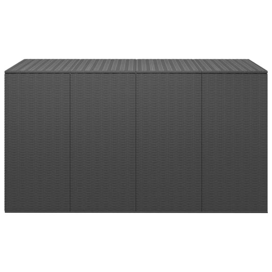 Zahradní Úložný Box Pe Ratan Černý