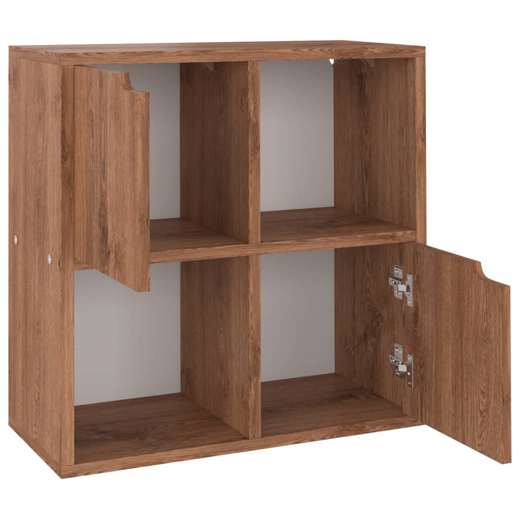 Knihovna Hnědý Dub 60 X 27,5 X 59,5 Cm Kompozitní Dřevo
