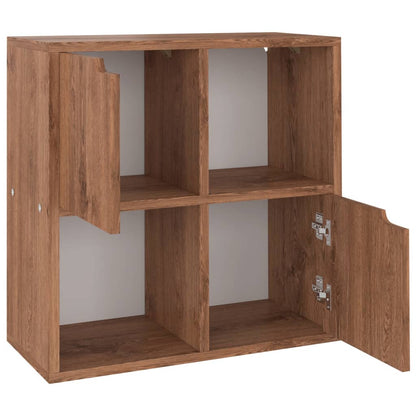 Knihovna Hnědý Dub 60 X 27,5 X 59,5 Cm Kompozitní Dřevo