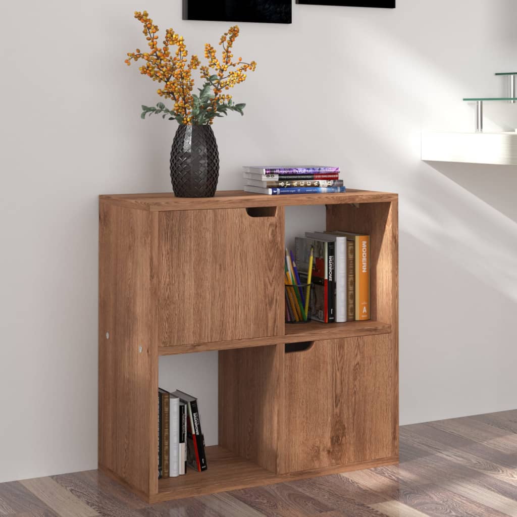Knihovna Hnědý Dub 60 X 27,5 X 59,5 Cm Kompozitní Dřevo