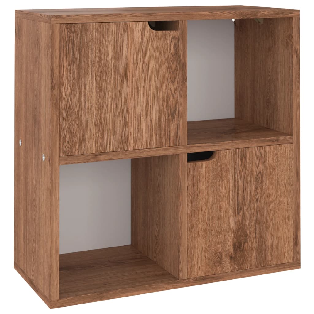Knihovna Hnědý Dub 60 X 27,5 X 59,5 Cm Kompozitní Dřevo
