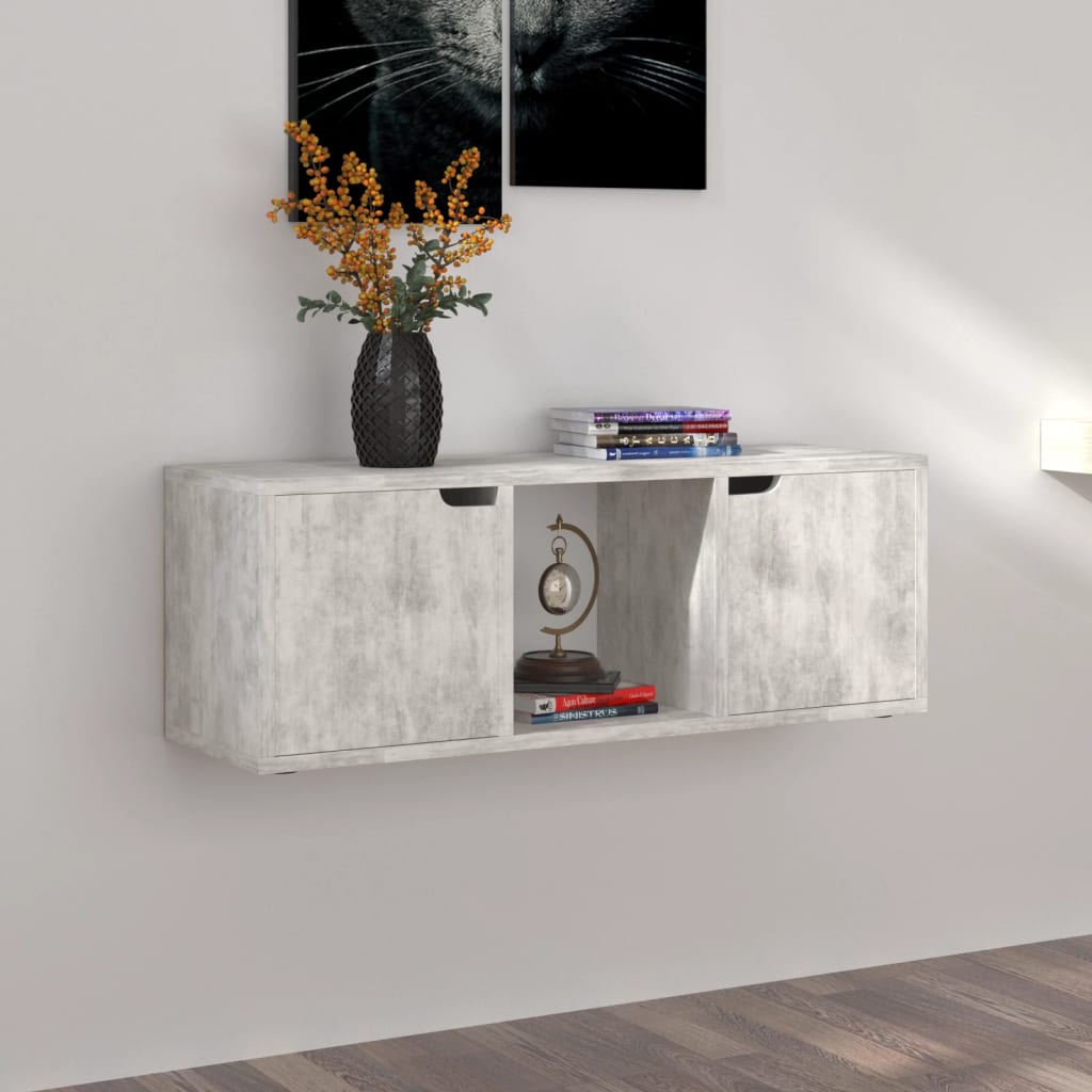 Tv Skříňka Betonově Šedá 88,5 X 27,5 X 30,5 Cm Kompozitní Dřevo