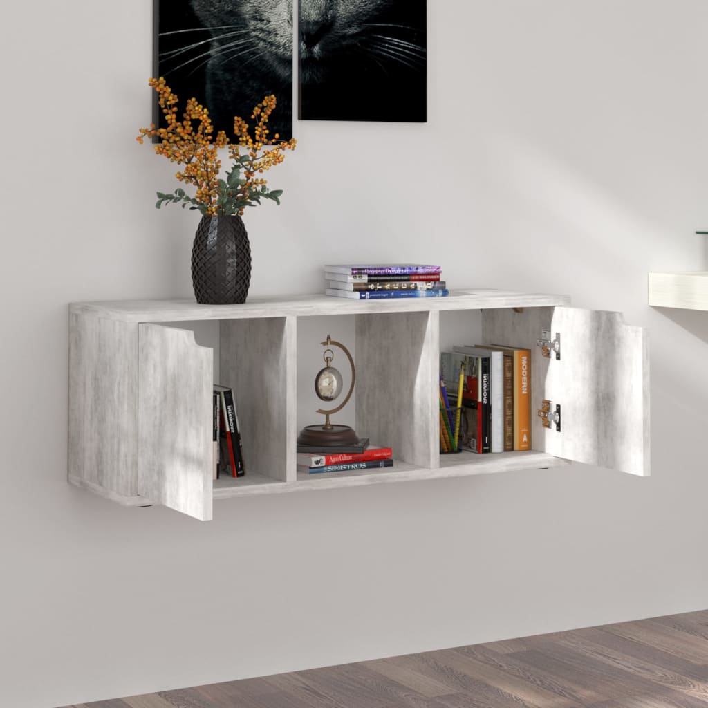 Tv Skříňka Betonově Šedá 88,5 X 27,5 X 30,5 Cm Kompozitní Dřevo