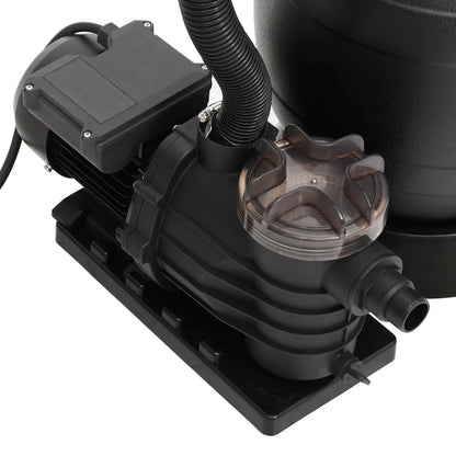 Bazénová Písková Filtrace S Předfiltrem Černá