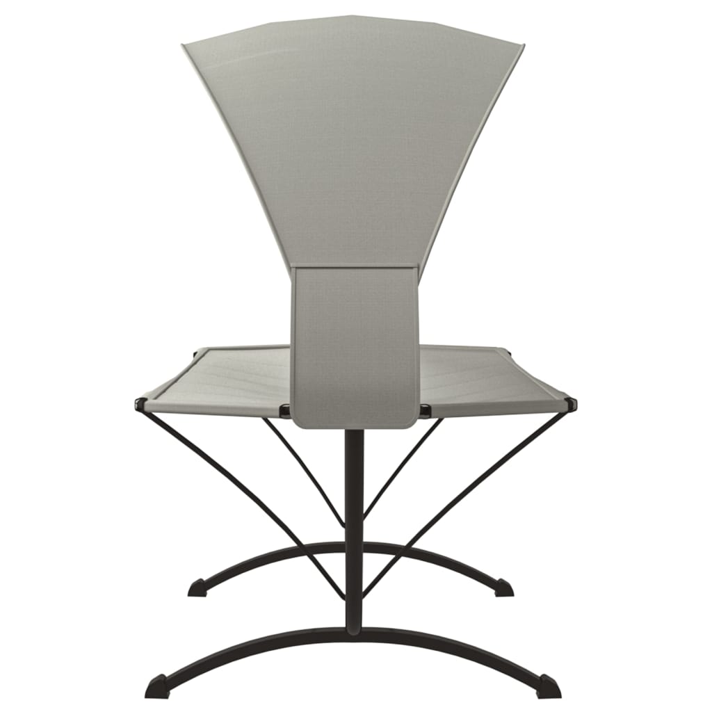 Zahradní Lehátko Se Stříškou Krémové Ocel A Oxfordská Látka