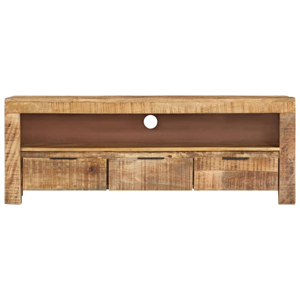 Tv Stolek 110 X 30 X 40 Cm Hrubé Mangovníkové Dřevo
