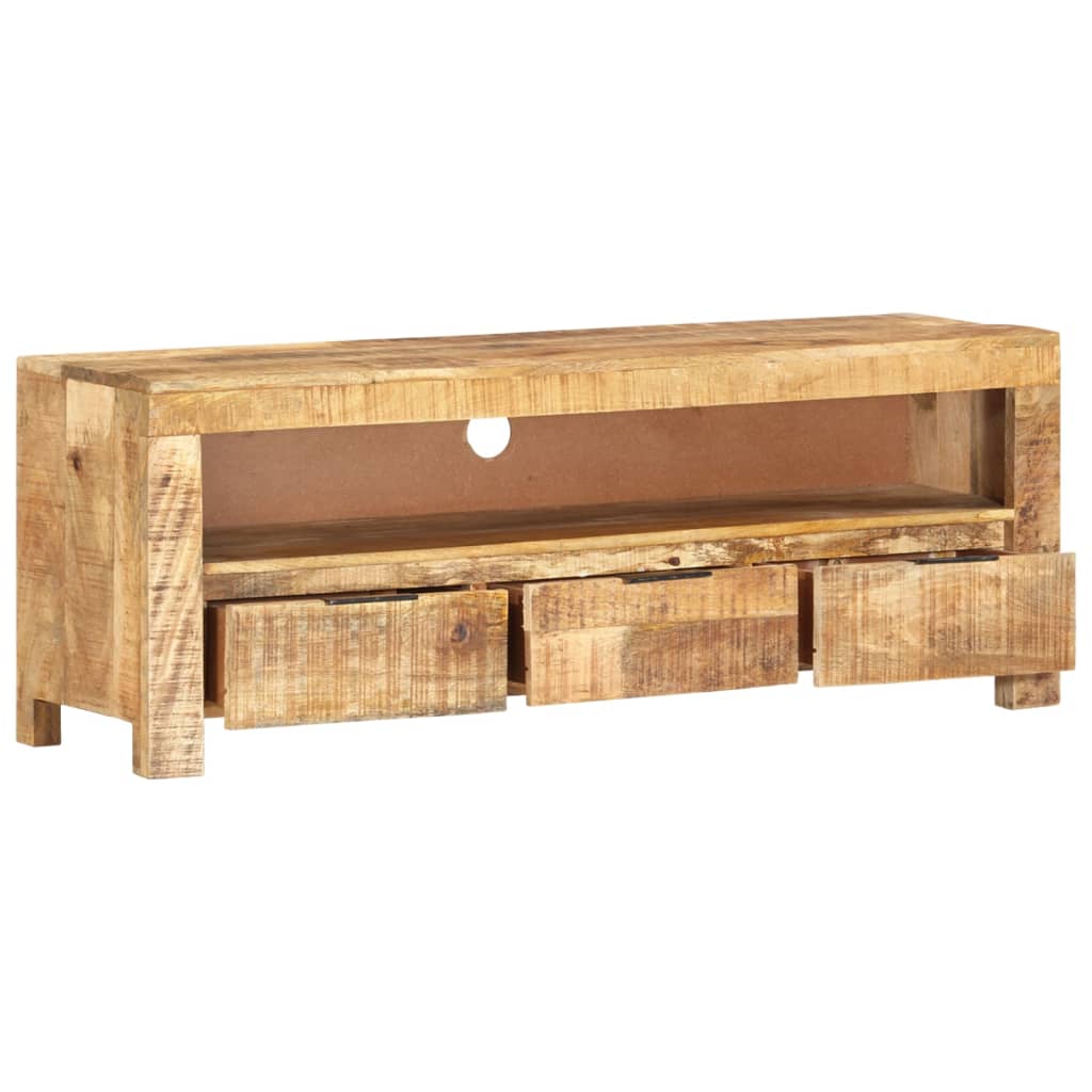 Tv Stolek 110 X 30 X 40 Cm Hrubé Mangovníkové Dřevo