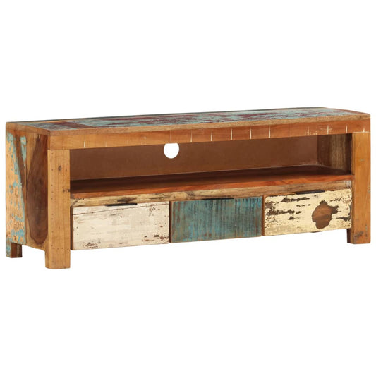 Tv Stolek 110 X 30 X 40 Cm Masivní Recyklované Dřevo