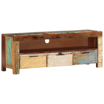 Tv Stolek 110 X 30 X 40 Cm Masivní Recyklované Dřevo