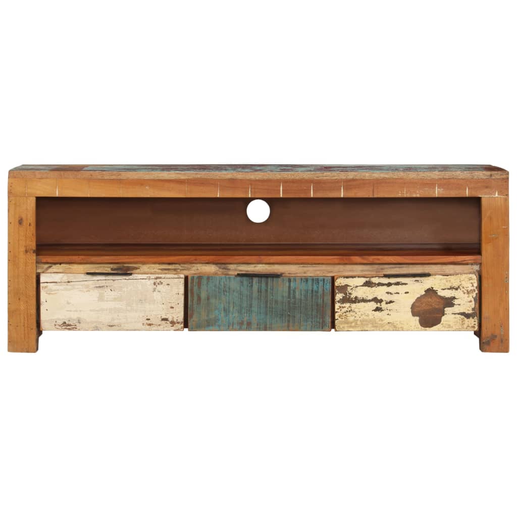 Tv Stolek 110 X 30 X 40 Cm Masivní Recyklované Dřevo