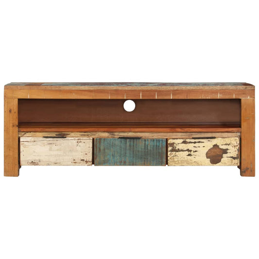 Tv Stolek 110 X 30 X 40 Cm Masivní Recyklované Dřevo