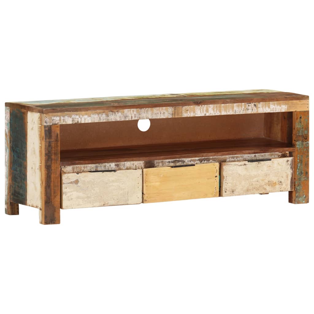 Tv Stolek 110 X 30 X 40 Cm Masivní Recyklované Dřevo