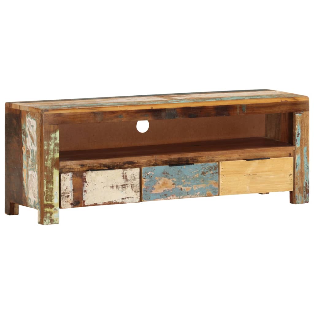 Tv Stolek 110 X 30 X 40 Cm Masivní Recyklované Dřevo