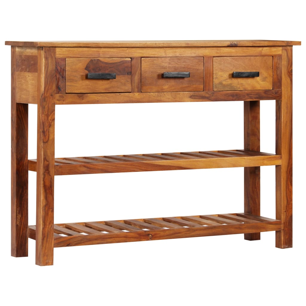 Příborník Se 3 Zásuvkami 110X30X80 Cm Masivní Akáciové Dřevo