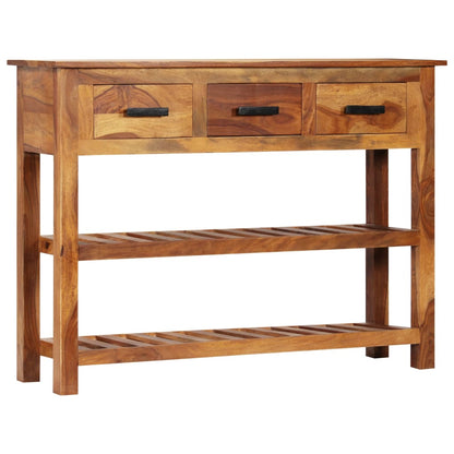 Příborník Se 3 Zásuvkami 110X30X80 Cm Masivní Akáciové Dřevo