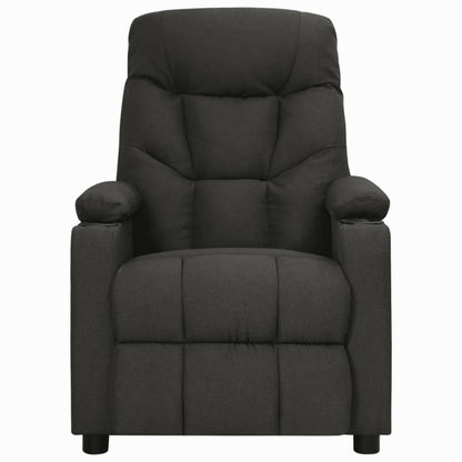 Polohovací Křeslo Černé Textil