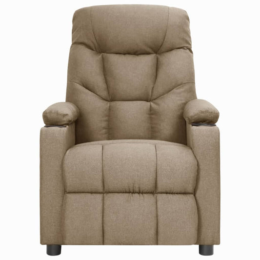 Polohovací Křeslo Taupe Textil