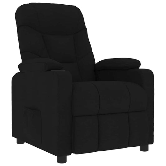 Masážní Křeslo Černé Textil